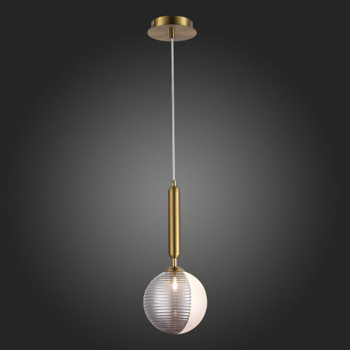 SLE1096-203-01 Подвес Матовое золото/Белый, Дымчатый G9 LED 1*5W AVEIRO фото 6