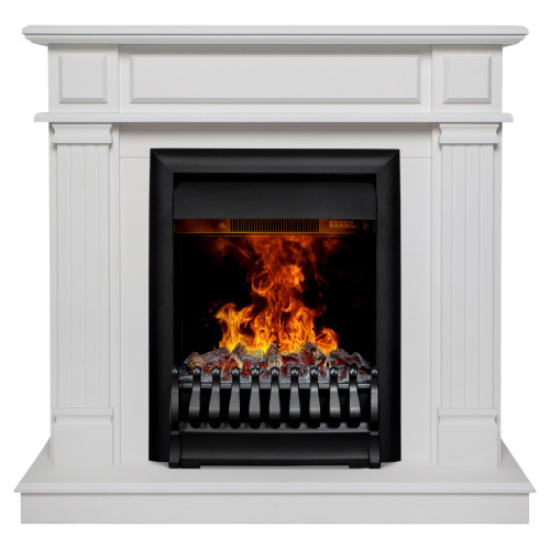 Электрокамин RealFlame Rodos WTM белый матовый с очагом Oregan 3D Электрокамин RealFlame Rodos WTM белый матовый с очагом Oregan 3D