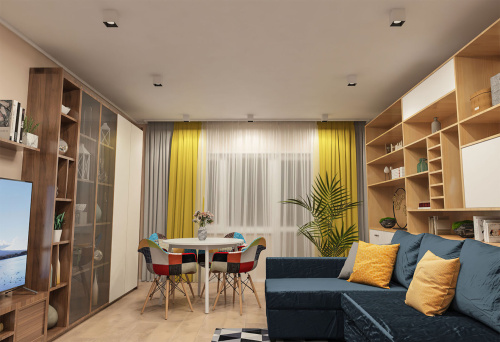 DK3080-WB+WH Светильник накладной IP 20, 10 Вт, GU5.3, LED, бело-черный/белый, пластик фото 2