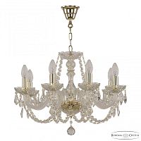 Люстра хрустальная 101/8/195 G Leafs Bohemia Ivele Crystal (Богемия Ивеле Кристалл)