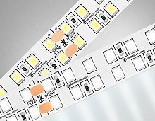 Светодиодная лента двухрядная 24В 2835 240Led 24Вт/м 4500K IP20 5м