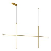 SL6207.203.50 Светильник подвесной ST-Luce Матовое золото LED 1*50W 3000K RETICO