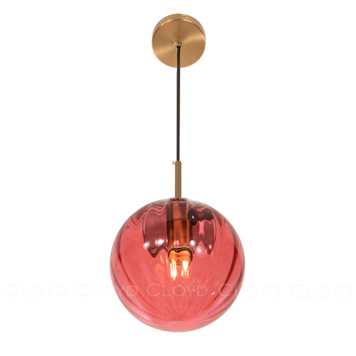 Подвесной светильник Cloyd BRINN-A P1 / Ø20 см - латунь - красный (арт.11421) Подвесной светильник Cloyd BRINN-A P1 / Ø20 см - латунь - красный (арт.11421)