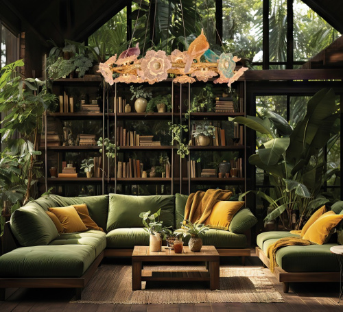 Люстра подвесная Sauvage FL1099-24P фото 5 Люстра подвесная Sauvage FL1099-24P фото 5