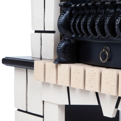 Электрокамин RealFlame Stone AO античный дуб с очагом Majestic Lux Black фото 6 Электрокамин RealFlame Stone AO античный дуб с очагом Majestic Lux Black фото 6