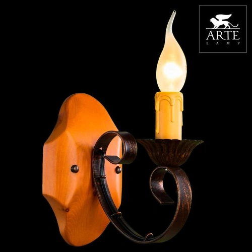 Бра Arte Lamp TAVERNA A9520AP-1BR фото 2
