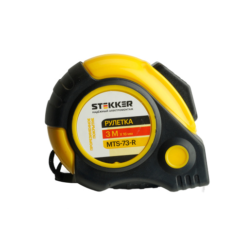 Рулетка, 3 м х 16 мм, прорезиненное покрытие, II класс точности, автостоп MTS-73-R фото 11