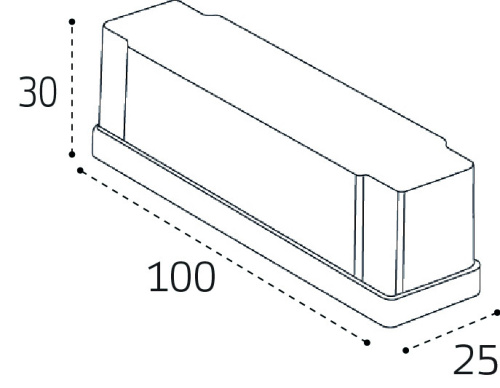IT09-9024 black монтажная коробка фото 4