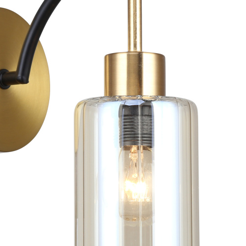 Настенный светильник Escada 1166/1A E14*40W Brass/Black фото 2