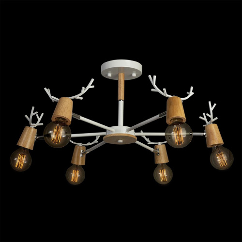 10024/6 White Люстра на штанге LOFT IT Sven фото 3 10024/6 White Люстра на штанге LOFT IT Sven фото 3