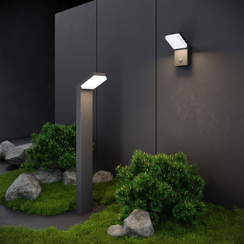 Уличный настенный светодиодный светильник Sensor IP54 с датчиком движения 1541 TECHNO LED серый фото 3 Уличный настенный светодиодный светильник Sensor IP54 с датчиком движения 1541 TECHNO LED серый фото 3