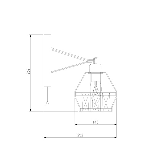 Бра с хрусталем 70075/1 белый фото 2