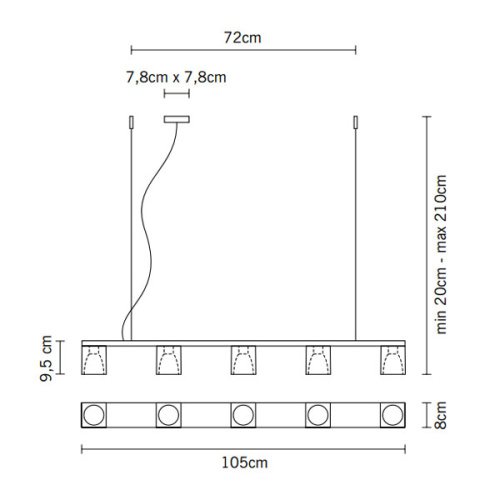 Подвесной светильник D28A0515 Flow фото 2