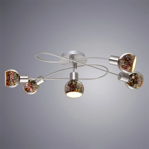 Потолочная люстра Arte Lamp ILLUSIONE A6125PL-5SS фото 2 Потолочная люстра Arte Lamp ILLUSIONE A6125PL-5SS фото 2