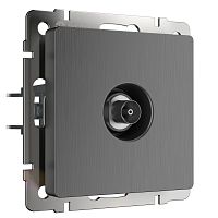 ТВ-розетка оконечная (графит рифленый) W1183004