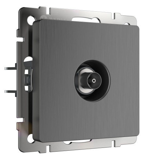 ТВ-розетка оконечная (графит рифленый) W1183004 ТВ-розетка оконечная (графит рифленый) W1183004