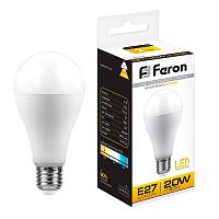 Лампа светодиодная Feron LB-98 Шар E27 20W 175-265V 2700K