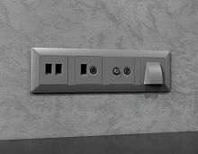 Лицевая панель AMBRELLA VOLT ALFA AP5133