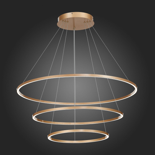 ST605.203.114 Cветильник подвесной SMART ST-Luce Золотистый/Белый LED 1*114W 2800-6500K AURA фото 4