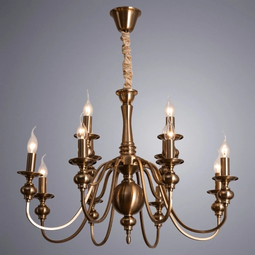 Подвесная люстра Arte Lamp PASSONI A6097LM-12PB фото 2 Подвесная люстра Arte Lamp PASSONI A6097LM-12PB фото 2
