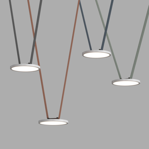 DK5566-WH+BK Cветильник для трека-ремня Belty, серия Flow, со светодиодом, D168*H29.5мм, 48V DC, 10W, RA90, 120°, 4000K, IP20, белый с черным, алюминий фото 3