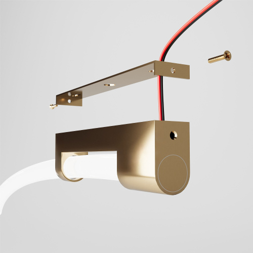 Накладные крепления для круглого гибкого неона Full light латунь FL 28160 фото 4