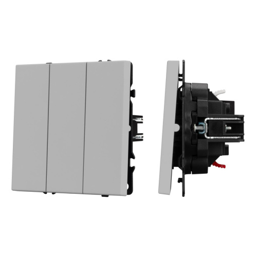 Механизм выключателя трехклавишный непроходной SWT-NOBE-MK03-SFPL-IS (230V, 10A) Arlight 061800 Механизм выключателя трехклавишный непроходной SWT-NOBE-MK03-SFPL-IS (230V, 10A) Arlight 061800