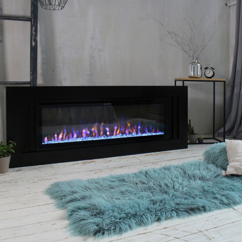 Электрокамин RealFlame Stockholm 50 BLM черный с очагом Saphir 50 фото 8