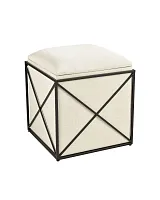 Бежевый пуф "Аксель"