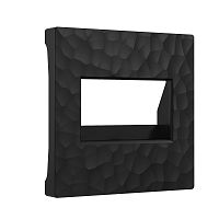 Накладка для двойной розетки Еthernet RJ-45 (Hammar черный) W1291108