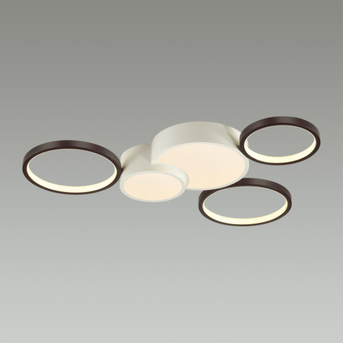 5253/80CL LEDIO LN26 291 белый, черный Люстра потолочная диммир. с ДУ LED 80W 220V NORBERT фото 3 5253/80CL LEDIO LN26 291 белый, черный Люстра потолочная диммир. с ДУ LED 80W 220V NORBERT фото 3
