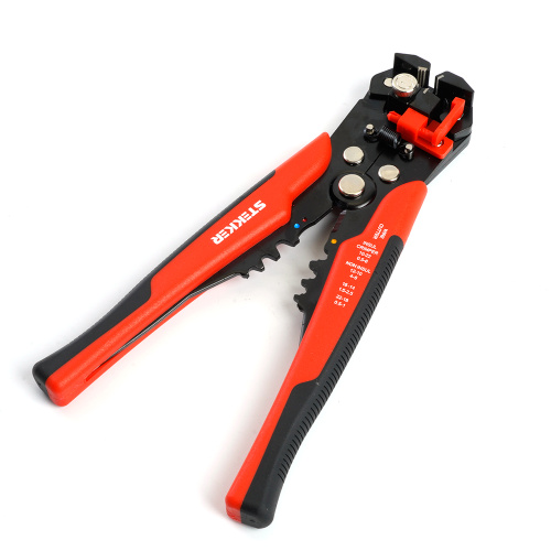 Автоматический многофункциональный инструмент для зачистки кабеля (стриппер) STEKKER, 0,5-6мм, WSC-001 фото 6