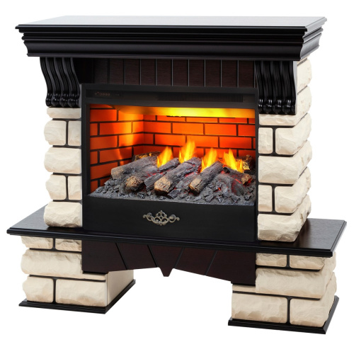 Электрокамин RealFlame Kavkaz 24/25,5 AO античный дуб с очагом 3D Firestar 25,5 фото 2 Электрокамин RealFlame Kavkaz 24/25,5 AO античный дуб с очагом 3D Firestar 25,5 фото 2