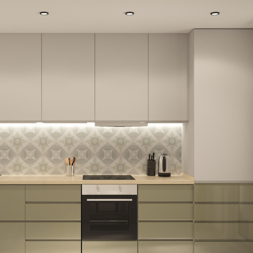 DK3012-BK Встраиваемый светильник влагозащ., IP 44, 50 Вт, GU10, черный, алюминий фото 2