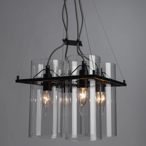 Подвесная люстра Arte Lamp BLAKE A8586SP-4BK фото 2 Подвесная люстра Arte Lamp BLAKE A8586SP-4BK фото 2