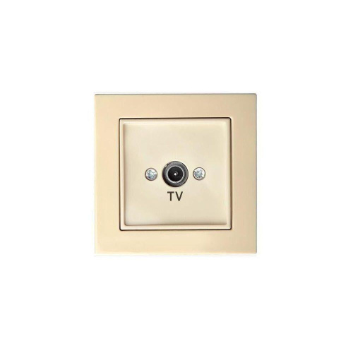 ТВ-розетка оконечная Liregus Epsilon бежевый 28-074 ТВ-розетка оконечная Liregus Epsilon бежевый 28-074