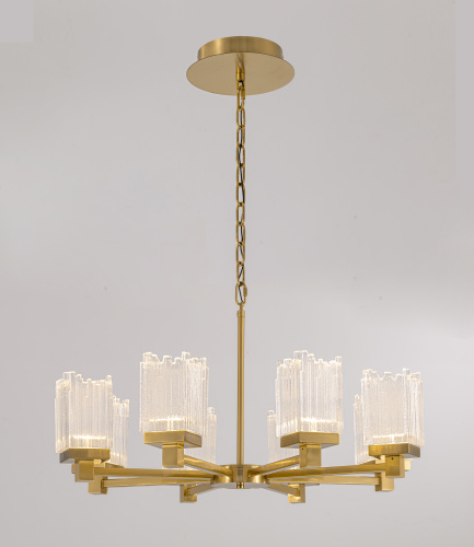 Подвесной светильник MD25020403-8A2 Satin gold, LED/39.8W, 3000K dimmable фото 2