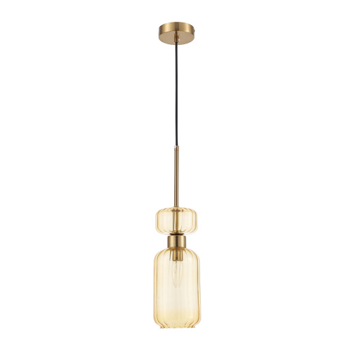 Подвесной светильник Escada 1141/1S E14*60W Antigue copper/Amber фото 5