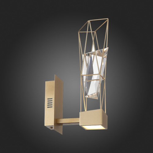 SL815.201.01 Бра ST-Luce Матовое золото/Матовое золото, Прозрачный LED 1*6W 4000K PROGETTO фото 6