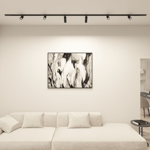 DK6060-BK Трековый светильник IP 20, 15 Вт, GU10, черный, алюминий фото 2 DK6060-BK Трековый светильник IP 20, 15 Вт, GU10, черный, алюминий фото 2