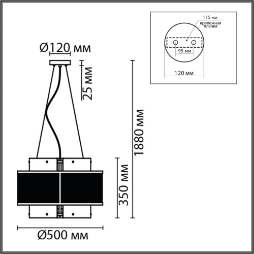 8007/6 MODERNI LN26 296 черный/черный, золотой металл/металл, стекло Люстра подвесная Е14 6*40W 220V ZARINA фото 3 8007/6 MODERNI LN26 296 черный/черный, золотой металл/металл, стекло Люстра подвесная Е14 6*40W 220V ZARINA фото 3