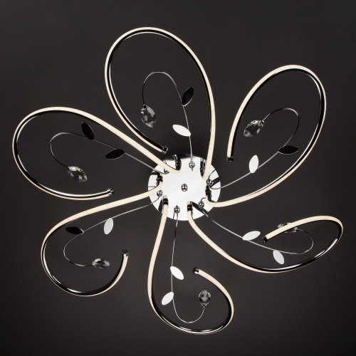 Светодиодная люстра с хрусталем 90082/6 хром фото 6