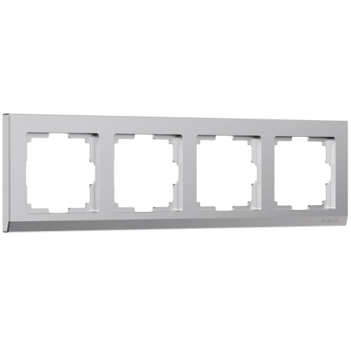 Рамка из поликарбоната на 4 поста Stark серебряный матовый W0041865