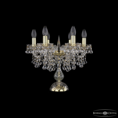 Настольная лампа хрустальная 1409L/6/141-39 G Настольная лампа хрустальная 1409L/6/141-39 G