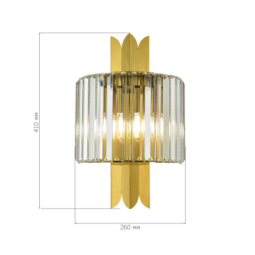 SL1635.301.02 Бра ST-Luce Латунь/Прозрачный E14 2*40W NARI фото 2