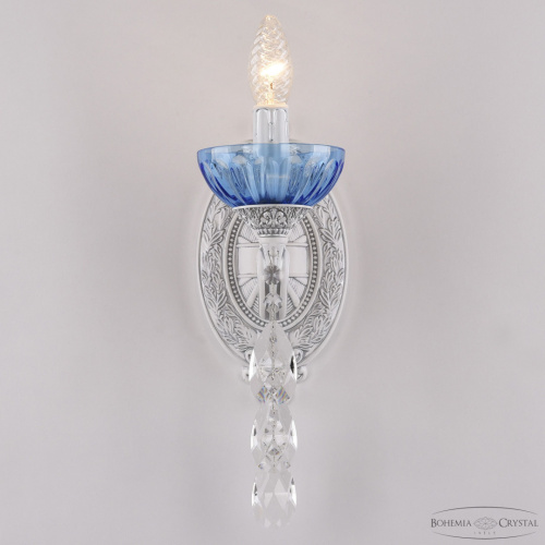 Бра с хрустальными подвесками AL7801B10/1/175 B WMN P Aquamarine/M-1H Bohemia Ivele Crystal (Богемия Ивеле Кристалл) фото 2