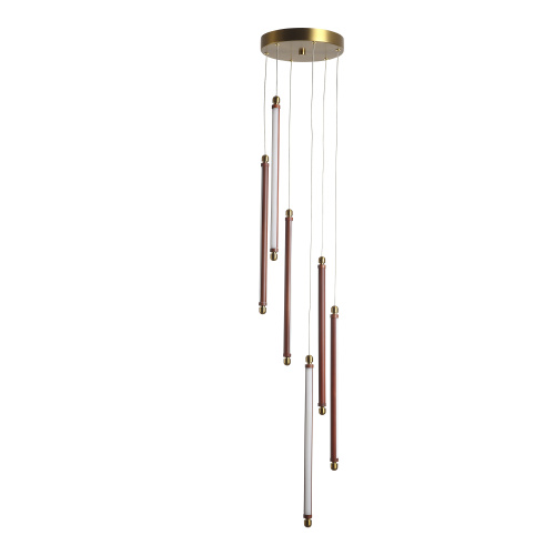 Уценка SL6225.303.06 Светильник подвесной ST-Luce Латунь/Терракотовый, Белый LED 6*5W 3000K BRICK фото 3
