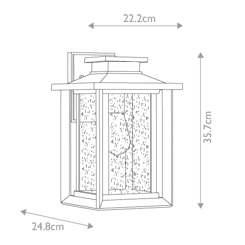 Настенный фонарь Quoizel, Арт. QZ-WAKEFIELD-M-TBK фото 9