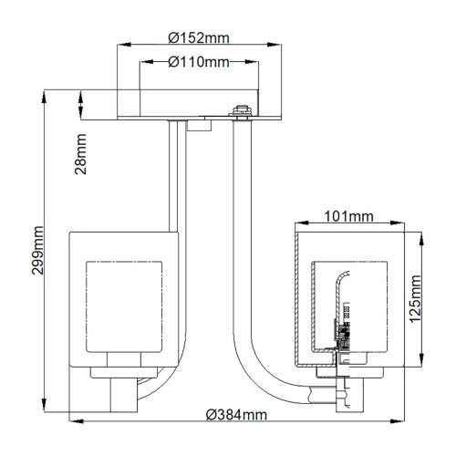 Потолочный светильник для ванных комнат Quoizel, Арт. QZ-KOLT-SF-PC-BATH фото 6