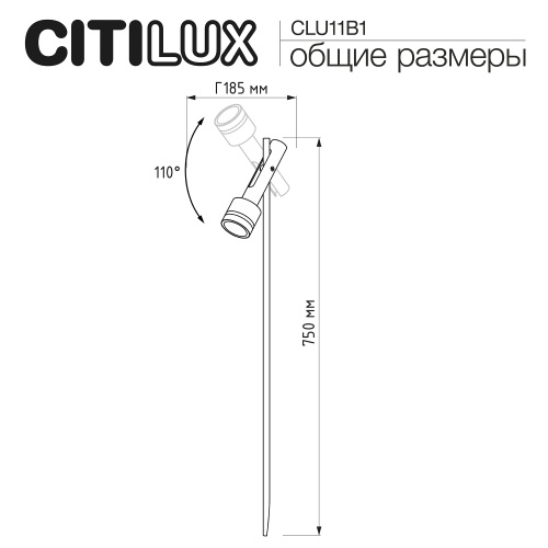 Citilux SPOTTER CLU11B1 Ландшафтный поворотный светильник Чёрный фото 9 Citilux SPOTTER CLU11B1 Ландшафтный поворотный светильник Чёрный фото 9